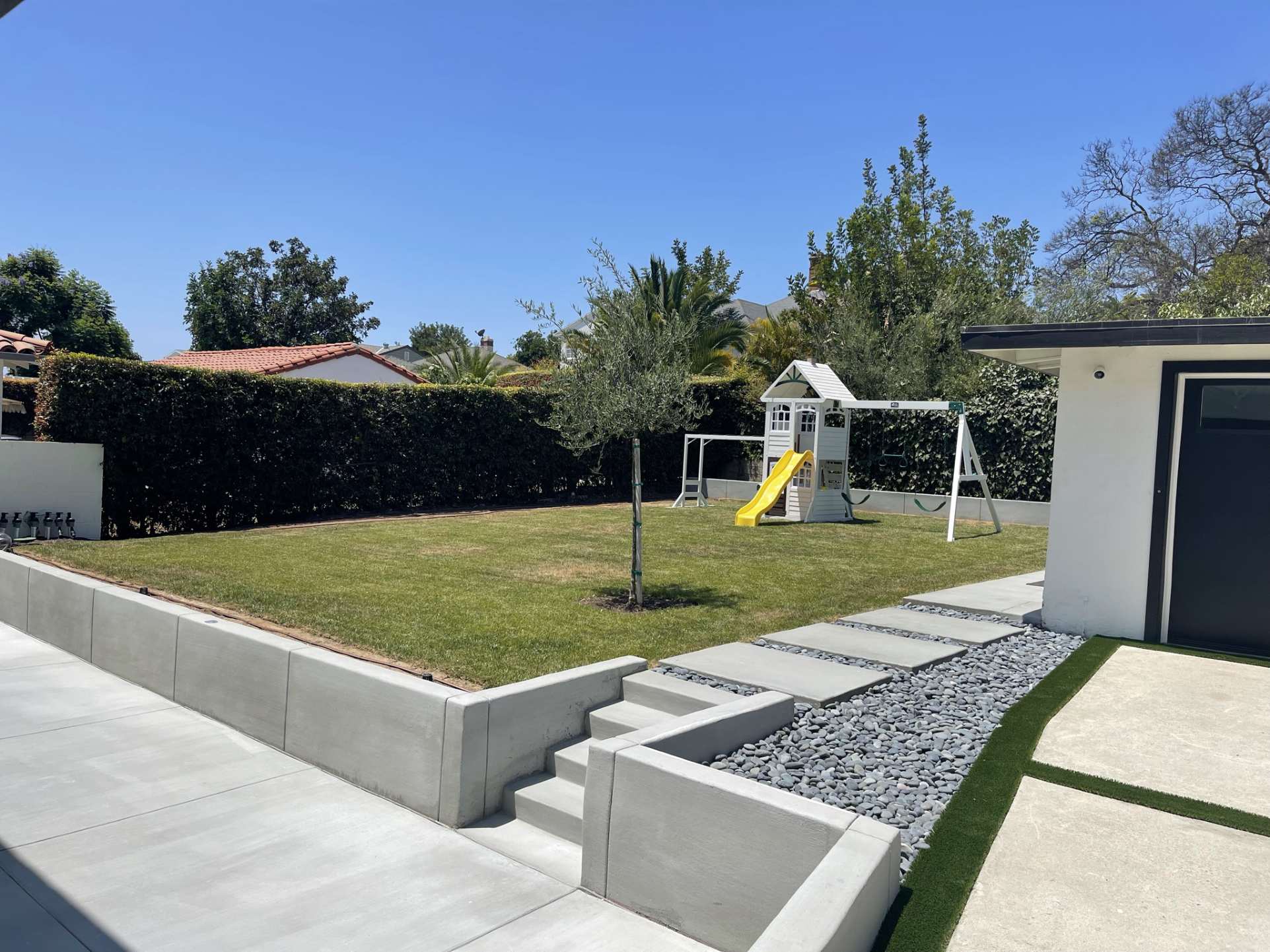 Custom landscape deck